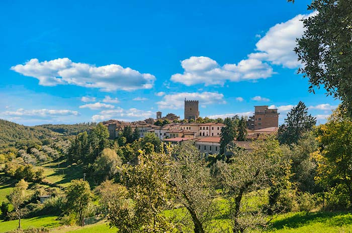 Landschaft bei Castellina in Chianti