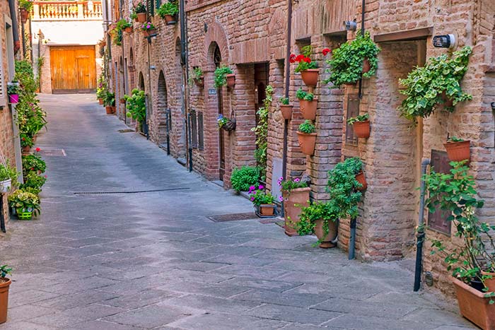 Gasse in Città della Pieve