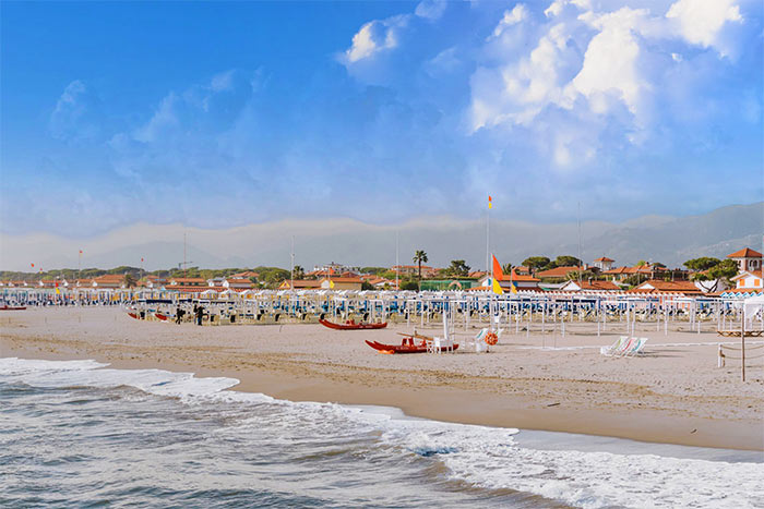 Strand von Forte dei Marmi