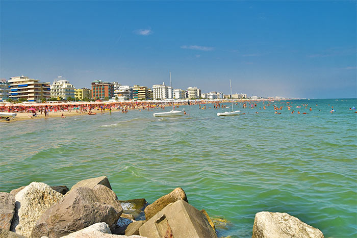 Badestrand in Riccione 