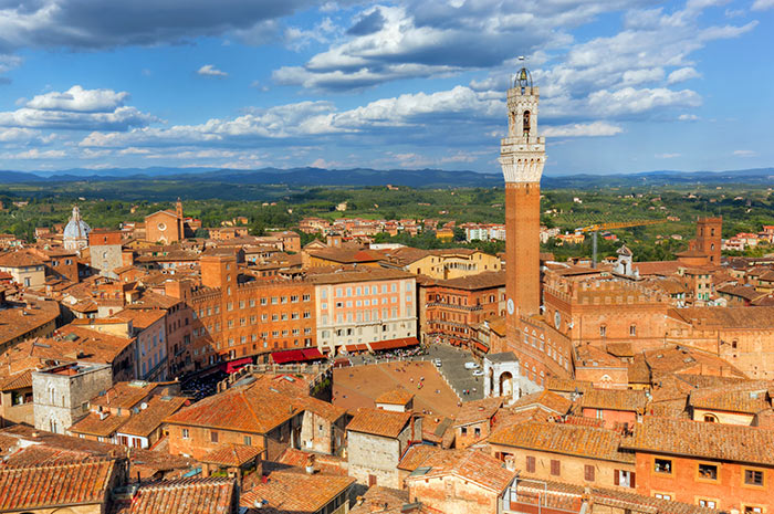 Blick über Siena