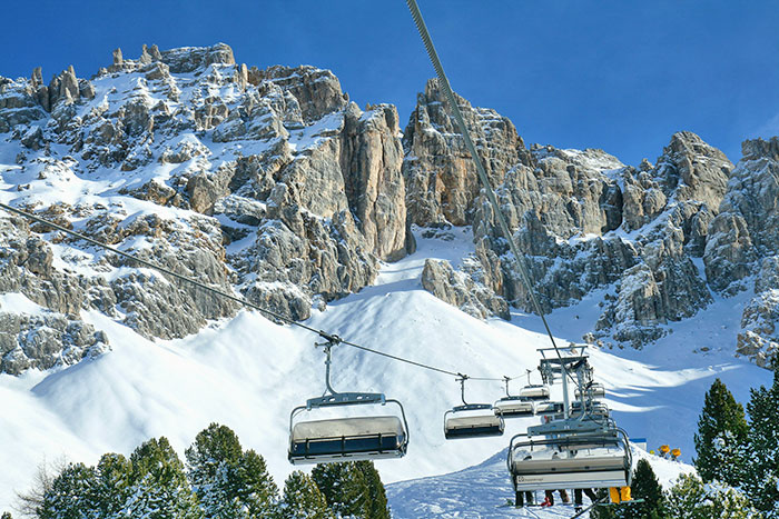 Wintersport im Val di Fiemme 