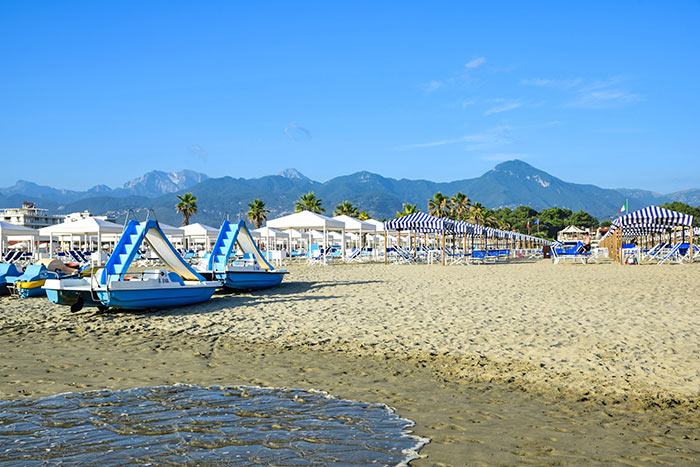 Versilia - Strand von Viareggio 