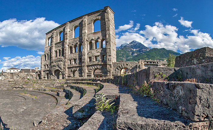 Römisches Theater in Aosta