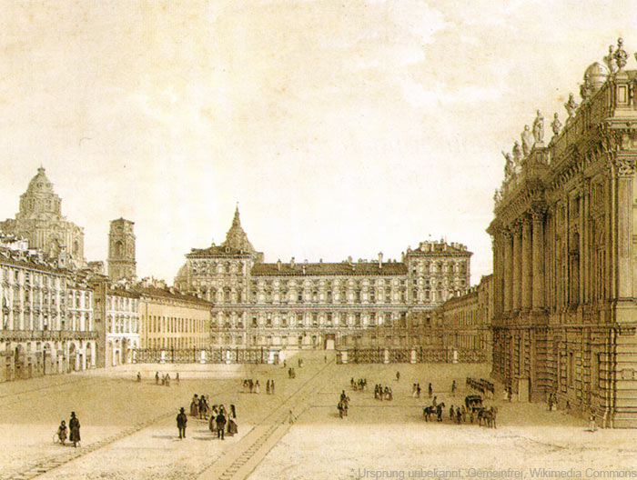 Palazzo Reale Turin im 19. Jahrhundert